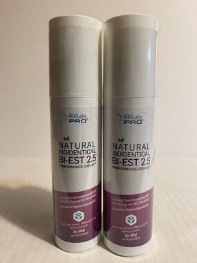 Natural Bioidentical BI-EST 2.5 Performance Cream - White & Purple